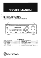 Sherwood R-925R-Service-Manual